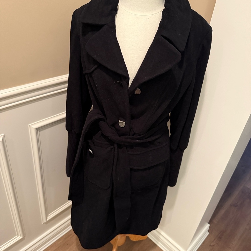 Vintage L  Guess Marciano Black wool and cashmere Coat for Women